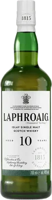 Laphroaig 10yr Malt Scotch bottle