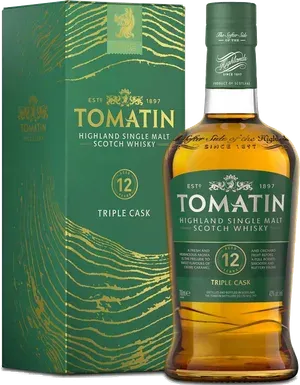Tomatin Single Malt 12yr Scotch bottle
