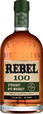 Rebel Straight Rye Whiskey 100pr bottle