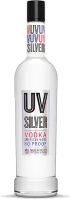 Uv Silver Vodka bottle