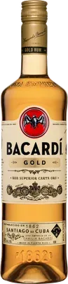 Bacardi Gold Rum bottle