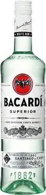 Bacardi Superior Rum bottle