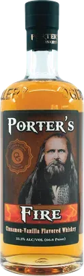 Porter's Fire Flavored Whiskey bottle