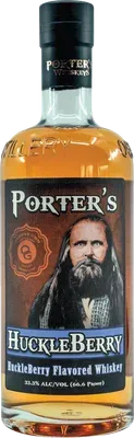 Porter's Huckleberry Whiskey bottle
