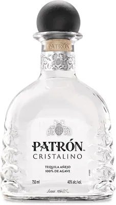 Patron Anejo Cristalino Tequila bottle