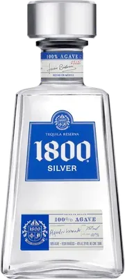 1800 Silver Tequila bottle