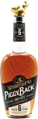 Piggyback Rye Pig Head Pour Vap bottle