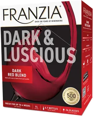 Franzia Dark Red Blend bottle