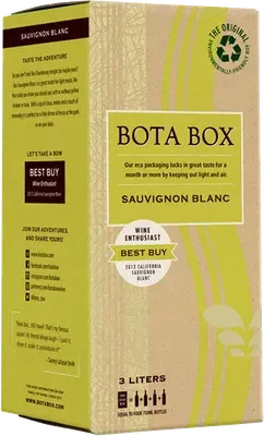 Bota Box Sauvignon Blanc bottle